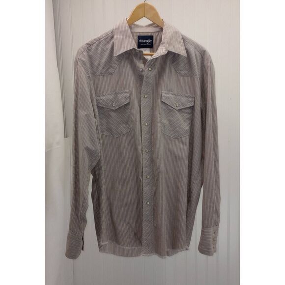 Wrangler Western style Pearl snap long sleeve shirt. Size XL - Picture 1 of 9